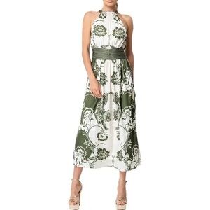 CIEBON 
Lyna Print Sleeveless Maxi Dress